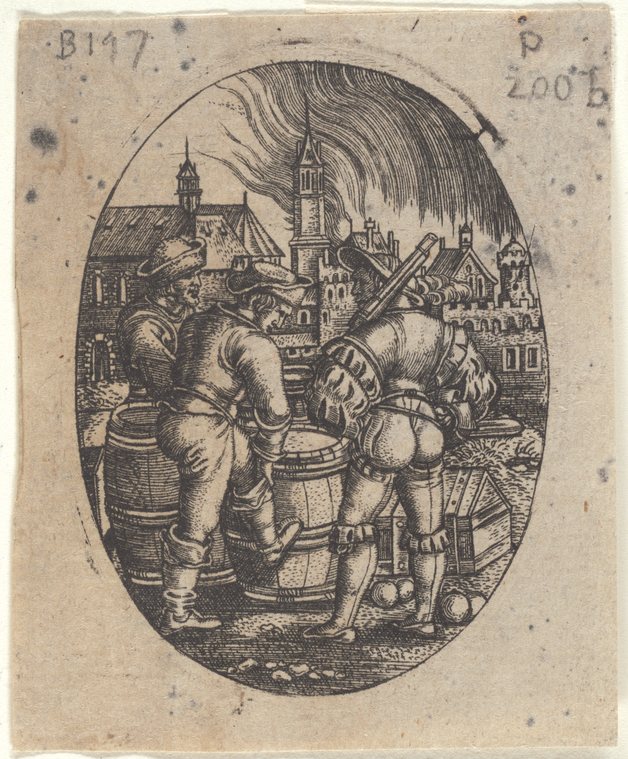 Guarding the Powder Kegs - NYPL Digital Collections