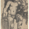 Female Genius Holding a Coat of Arms