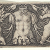Ornament with Armour and Two Genii