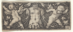 Ornament with Armour and Two Genii
