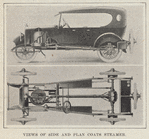 Views of side and plan Coats Steamer