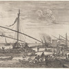 Vue d'une partie des fortifications du port