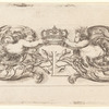 Deux enfants tiennent une couronne royale au-dessus d'une grande lettre "L"