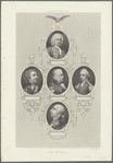 Sir Wm. Pepperell. Genl. Abercrombie. Genl. Wolfe. Sir J. Amherst. Genl. Braddock