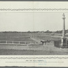 Here died Wolfe victorious. He was wounded near the woods at the left hand corner of the picture and was carried to the spot on the right, marked by the monument, where he expired