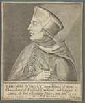 Thomas Wolsey Arch-Bishop of Yorke, Chancelovr of England Cardinal and Legate de Latere. He died at Leicester Abby. Anno Dni 1529. the 29th of November