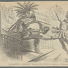 The Sachem of Tammany kicking out a Wood(en) imitation of Democracy