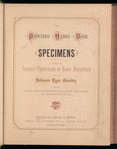 The printers' handy book of specimens, exhibiting the choicest productions of every description made at the Johnson Type Foundry
