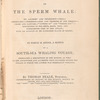 The natural history of the sperm whale