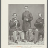 Colonel John B. Woodward; Lieut.-Colonel Wm. A. McKee; Major Joseph B. Leggett. (From a photograph taken in 1863)