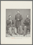 Colonel John B. Woodward; Lieut.-Colonel Wm. A. McKee; Major Joseph B. Leggett. (From a photograph taken in 1863)