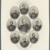 Generals of our army 1861. Lieut. Gen. Winfield Scott. Maj. Gen. Geo. B. McClellan. Maj. Gen. John A. Dix. Maj. Gen. Nathl. P. Banks. Brig. Gen. Nathl. Lyon. Maj. Gen. John E. Wool. Brig. Gen. Robt. Anderson. Maj. Gen. J.C. Fremont. Maj. Gen. Benj. Butler