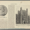 Theodore Dwight Woolsey. Gold medal struck in 1881 to commemorate the fiftieth anniversary of his appointment as Professor of Greek. Phelps Hall, Yale University, from the campus
