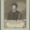 Iohannes Wiclef Angulus, theological doctor et professor in academia Oxoniensi. Obiit Anno 1387. Scripta ejus in Concilio Constantiensi damnata Anno 1415. Sepulchro ejecta ejus offa combusta Anno 1428