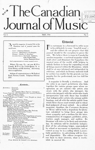 The Canadian journal of music
