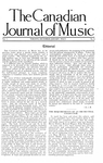 The Canadian journal of music