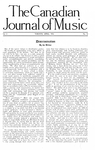 The Canadian journal of music