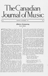 The Canadian journal of music