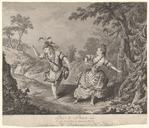 Pas de deux tiré du second acte de l'opéra de Silvie, exécuté par Mr. Dauberval & Melle. Allard