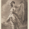 Signora Baccelli [inscribed on tambourine, lower left]