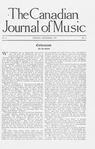 The Canadian journal of music