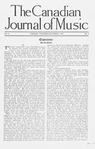 The Canadian journal of music