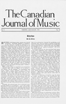 The Canadian journal of music