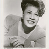 Studio portrait of singer Ella Fitzgerald