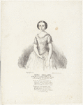Emma Bellotti, [prima] ballerina assoluta del Teatro Nuovo nella stagione di autunno 1856 [followed by eight lines of poetry in Italian]
