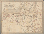 Map of the state of New-York showing its water and rail road lines, Jan 1855