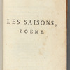 Les saisons, poëme