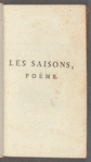 Les saisons, poëme