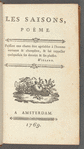 Les saisons, poëme