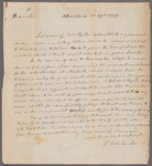 Charles Lee to Oliver Wolcott, Alexandria