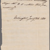 Mr. Dana [Samuel W. Dana?] to Elizabeth Wolcott, Washington