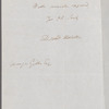 Daniel Webster to George Gibbs, Washington