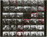Hal Prince and actors during auditioning for the stage production Merrily We Roll Along [contact sheet #4]