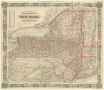 Colton's railroad & township map of the state of New York, with parts of the adjoining states & Canada