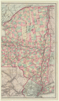 Colton's new township railroad map of New York