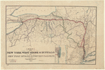 Map of the New York West Shore & Buffalo and New York Ontario & Western railways and their connections, 1882