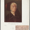 Yolande de France, duchesse de Savoie (École Français, XVe siècle). On lit a l'envers du tableau