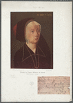 Yolande de France, duchesse de Savoie (École Français, XVe siècle). On lit a l'envers du tableau