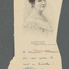 Colette Yver, femme de lettres. A Monsieur Mariam qui sait: mettre la santé en bouteilles! Colette Yver [signature]