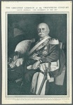 The veteran Count Zeppelin, whom the German Emperor has called "the greatest German of the twentieth century" and "the sovereign of the air," recently celebrated his seventy-fifth birthday by steering his twentieth airship, the Z 5, on its trial trip from Friedrichshafen. This portrait, by the well-known artist, Erwin Emerich, has been painted to the order of the County for presentation to his old regiment, the (King Charles) 19th Würtemburg Uhlans)