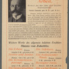Hanns v. Zobeltitz: Arbeit...