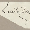 Emile Zola [signature]