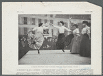 La dance de "Mimi-Pinson" devant le monument d'Émile Zola, inauguré  à Suresnes, le 12 Avril