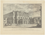 Veduta del Teatro Grande alla Scala. Disegno del Sigr. Dn. Giuseppe Piermarini R. Architetto