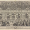 Decoration du bal masqué donné par le roy dans la grande gallerie du chateau de Versailles