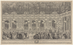 Decoration du bal masqué donné par le roy dans la grande gallerie du chateau de Versailles